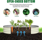 SnugNiture 2 Pcs 6x3x1ft Raised Garden Bed Kit, Outdoor Oval Metal Garden - Image 4