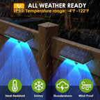 Solar Fence Lights Outdoor, 2PK RGB Solar Lights - Image 4