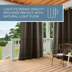 TOWN & COUNTRY BASICS Cabana Solid Heavyweight Indoor Outdoor Curtains - Image 9