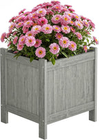 LUE BONA Outdoor Plant Pots, 13.7" x 12.5" x 14.5" HDPS Flower Pots - Image 7