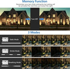 MEIHUA Solar Spot Lights Outdoor, 3 in 1 Landscape Spotlights 2700K Warm White - Image 3