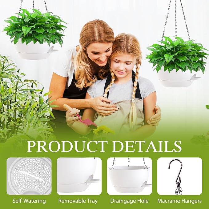 12 Inch Hanging Baskets 2 PC - Image 3