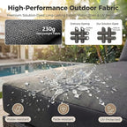 NICESOUL 13 Piece Patio Furniture Set - Image 8