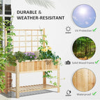 Outsunny 47'' Wooden Raised Garden Bed - Image 4