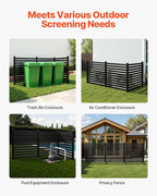 VEVOR 3 Panels Outdoor Privacy Screen, 50 x 48 in Air Conditioner Fence - Image 6