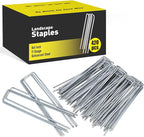 HongWay 420pcs 6 Inch Landscape Staples Galvanized Garden Stakes, 11 Gauge by HongWay