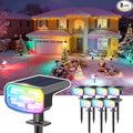 Color Changing Solar Spot Lights Outdoor Waterproof IP65, 9 Lighting Modes by JEJOT