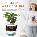 Plant Pots 8/7/6.5/6/5.5/5 Inch Self Watering Pots, Plastic Flower Pots - Image 5