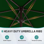 AreShark 7.5FT Patio Umbrella Table Market Umbrella - Image 4