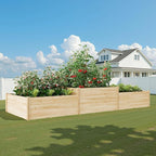 AMERLIFE 2 Tier Raised Garden Bed, Mortise & Tenon Structure 23 Inch Depth Fir - Image 8