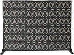 Oakland Living 6 ft. X 4 ft. Black Freestanding Metal Privacy Screen Room - Image 5