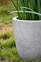 Kante 14 Inch Dia Round Concrete Planter, Indoor Outdoor Large Plant Pot - Image 22