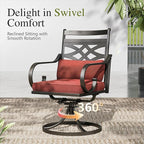 Sophia and William Swivel Patio Dining Set - Image 4