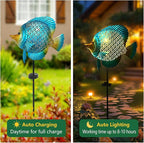 HONGLAND Outdoor Fish Solar Garden Lights - Image 2