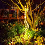 ZNYCYE Solar Waterfall Fairy Bunch Lights Outdoor Waterproof 200LEDs 8 Modes - Image 8