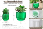 Melphoe Self Watering Pots for Indoor Plants Planter, 8.3/5.3 Inch 2 Pack - Image 6