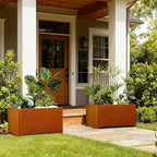 Corten Steel Planter Box-36"x15"x15"-Large Rectangular Planters - Image 5