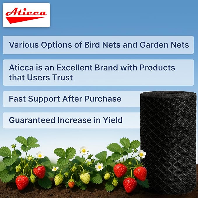 Heavy Duty Bird Netting for Garden Protection & Fruit Trees, 15x15 Ft - Image 4