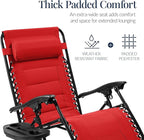 Best Choice Products Oversized Padded Zero Gravity Chair, Folding Outdoor Patio - Image 4