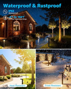 SUNVIE LED Low Voltage Landscape Lighting Kit 12V-24V Aluminum Low Voltage - Image 6