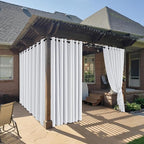 RYB HOME Outdoor Curtains for Patio Waterproof Block Sunlight Thermal Insulated by RYBHOME