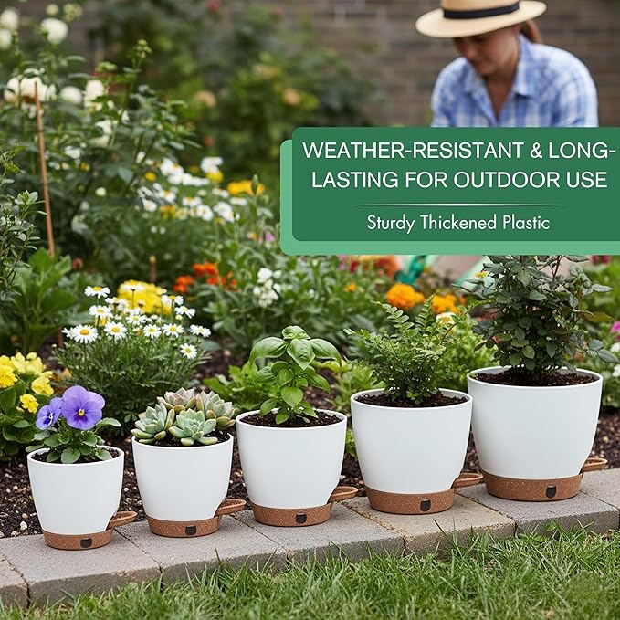 montresor 5-Pack Self-Watering Planters - Image 7