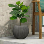 11.8" H X 14.5" D Round Plastic Planter - Image 2