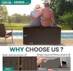 YITAHOME 150 Gallon Large Deck Box - Image 5