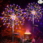 suddus Solar Halloween Lights Outdoor Solar Powered, Upgrade 2-Pack Orange & by SUDDUS