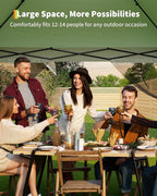 Canopy Tent 13x13 ft, Pop Up Gazebo One-Push Setup - Image 5