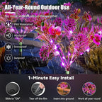 Neporal Garden Solar Lights Outdoor Waterproof IP65, 2PK Phalaenopsis Solar - Image 4