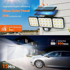 WdtPro Solar Lights Outdoor Flood Light, 3500LM Bright Motion Sensor Outdoor - Image 3
