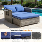 VINGLI Patio Daybed, Wicker Outdoor Daybed - Image 6