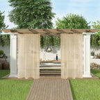 SpaceDresser Waterproof Outdoor Sheer Curtains - Image 5