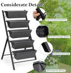 Giantex Set of 2 Vertical Raised Garden Bed, Elevated Planter Raised Beds - Image 3