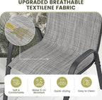 UDPATIO Patio Chairs Set of 6, Stackable Outdoor Dining Chairs - Image 6