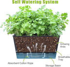 Window Box Planter 6 Pcs, 12.1 Inches Self Watering Plant Pots Rectangle Flower - Image 3