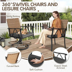 7-Piece Patio Dining Set for 6, Outdoor Dining Set - Image 6