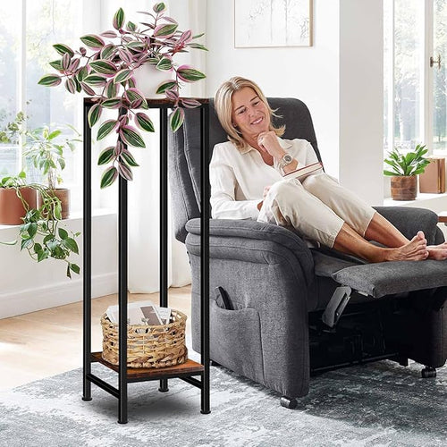 41" Tall Plant Stand Indoor, 2 Tier Plant stands - Image 2