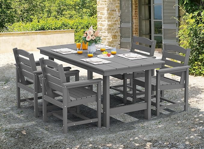 SERWALL 67" Outdoor Dining Table - Image 5