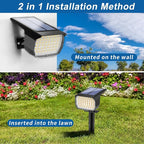 Solar Spot Lights Outdoor Waterproof IP65, 2 Pack Landscape Spotlights - Image 5