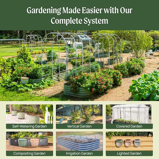 Vego garden Raised Garden Bed Kits, Sky Blue - Image 2