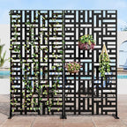 Casaphoria 72" H x 35" W Metal Privacy Screen, Outdoor Freestanding Decorative - Image 6