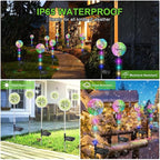 Solar Dandelion Lights Outdoor Decorative: 6 Pack Garden Lights Solar Powered - Image 2