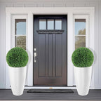 2 Packs 21 inch Tall Planter, Indoor Outdoor Round Planter - Image 2