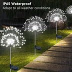 Solar Garden Lights Outdoor Waterproof, 2 Pack 120 LED Solar Firework Lights - Image 3