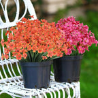 AGIRL 24 Bundles Artificial Fall Flowers Outdoor Indoor Decoration, Fake - Image 5