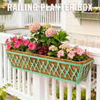 6 Pack 30 Inch Window Boxes Planters Railing Planter Box - Image 4