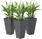 Outsunny 28 Inch Tall Planters for Outdoor Plants, Stackable Tapered Large by Outsunny