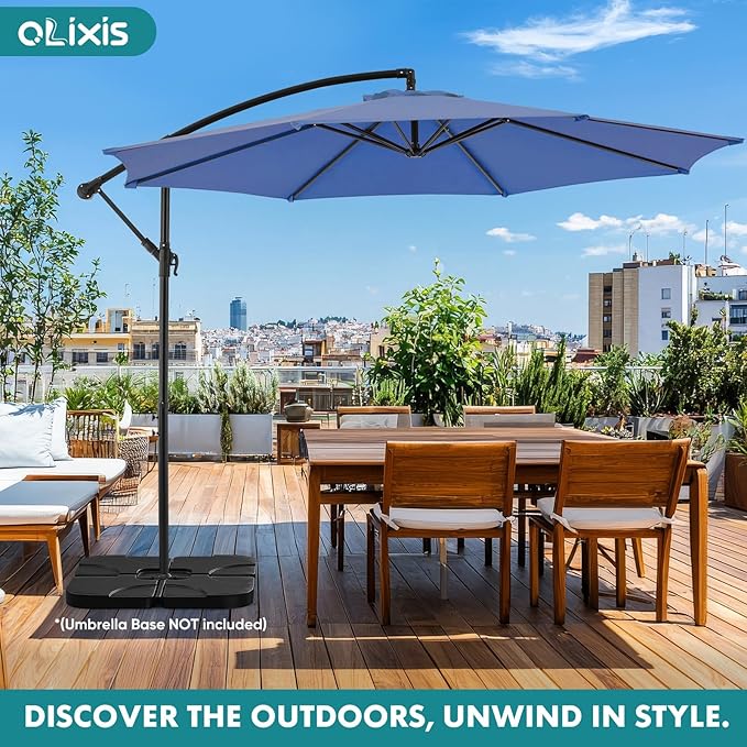OLIXIS 10FT Offset Patio Umbrella, Cantilever Table Umbrellas - Image 6